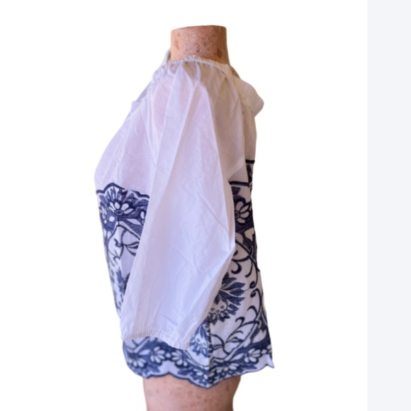 Peasant Embroidered Blouse - Picture 3 of 5